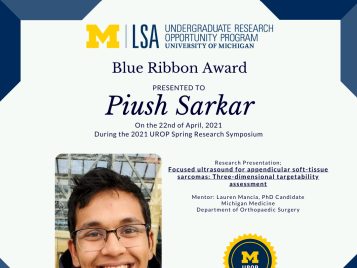 2021 UROP Spring Symposium Blue Ribbon IG 1 
